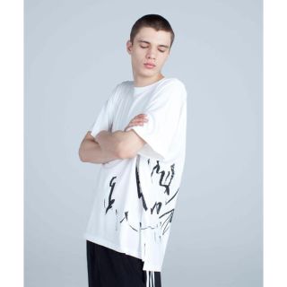 Y   Y 半袖ロゴTシャツ 白 Y3 adidas アディダス ヨウジヤマモトの