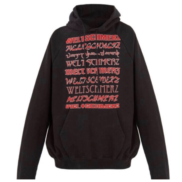 VETEMENTS Weltschmerz  Hoodie