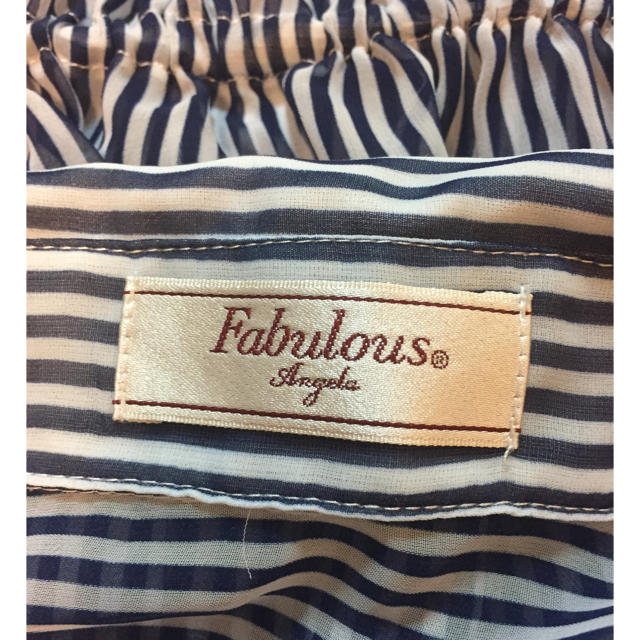 Fabulous Angela(ファビュラスアンジェラ)のFabulous Angela ボーダーブラウス F レディースのトップス(シャツ/ブラウス(半袖/袖なし))の商品写真