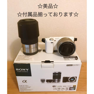 ソニー(SONY)の☆美品☆自撮り wi-fiミラーレス一眼 SONY NEX-5R(ミラーレス一眼)