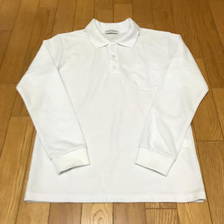 シマムラ(しまむら)のキッズ 160 長袖ポロシャツ 白(Tシャツ/カットソー)