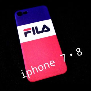 iphone7・8　シリコンケース　FILA フィラ(iPhoneケース)