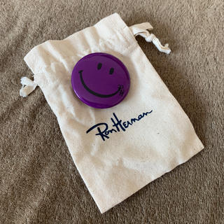 ロンハーマン(Ron Herman)のRon Herman ロンハーマン 缶バッジ 《限定》 パープル(ブローチ/コサージュ)