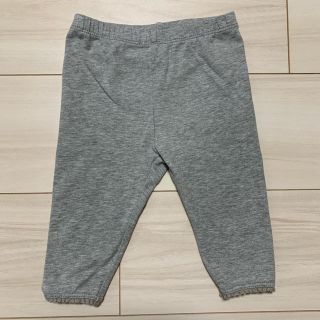 ベビーギャップ(babyGAP)のbaby GAPレギンス グレー 無地 フリル付き サイズ70 6m 12m(パンツ)