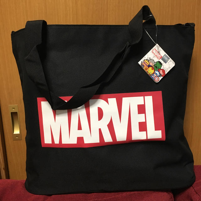 MARVEL(マーベル)のMARVEL   トートバック   黒 レディースのバッグ(トートバッグ)の商品写真