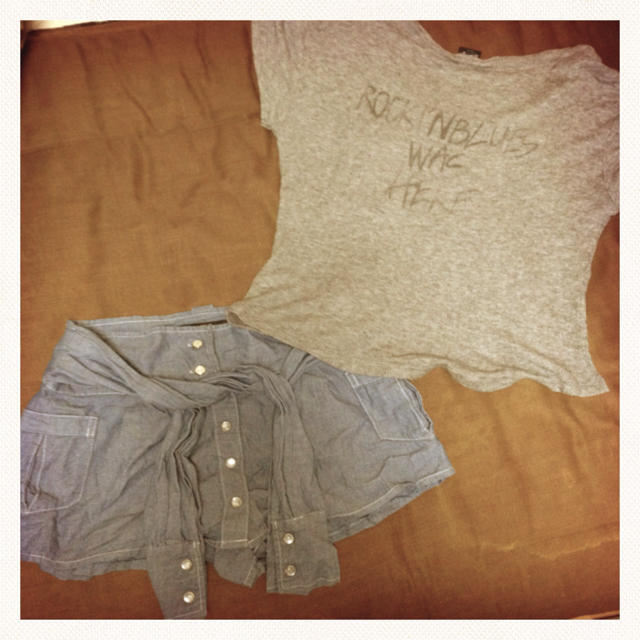 moussy(マウジー)のmoussyトップス&AZULショーパン レディースのレディース その他(セット/コーデ)の商品写真