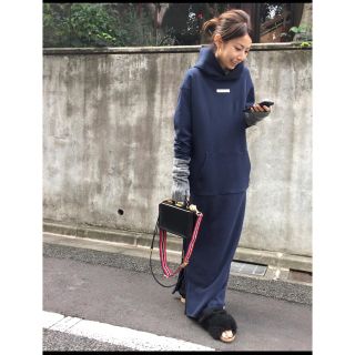 アパルトモンドゥーズィエムクラス(L'Appartement DEUXIEME CLASSE)のAMERICANA Side Zip Sweat ワンピース(ロングワンピース/マキシワンピース)