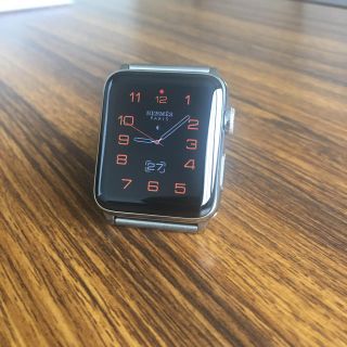 アップルウォッチ(Apple Watch)の【本日限定値下げ】アップルウォッチseries2 エルメス中古 42mm(腕時計(デジタル))