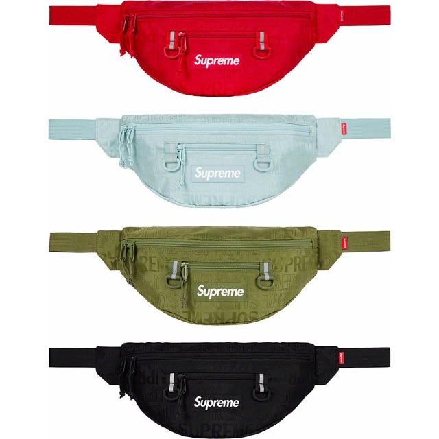 supreme  waist bag  19ss 黒