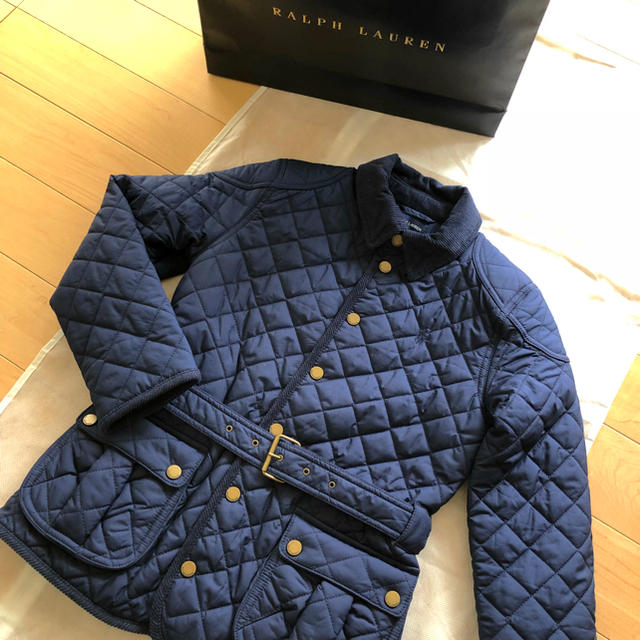 Ralph Lauren(ラルフローレン)の新品＊ラルフローレン  ガールズ＊キルティングジャケット＊サイズM(8-10) キッズ/ベビー/マタニティのキッズ服女の子用(90cm~)(ジャケット/上着)の商品写真