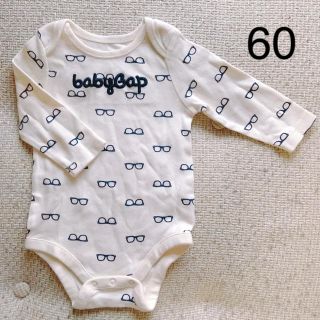 ベビーギャップ(babyGAP)のbabyGAP  メガネ柄ロンパース(ロンパース)