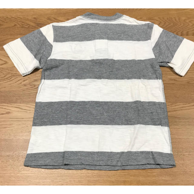 GAP(ギャップ)の新品 GAPギャップ 半袖Tシャツ グレーボーダー 140   キッズ/ベビー/マタニティのキッズ服男の子用(90cm~)(Tシャツ/カットソー)の商品写真