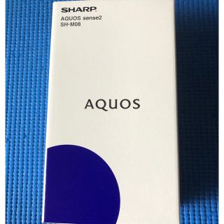 シャープ(SHARP)の【新品未開封】AQUOS sense2 SH-M08 SIMフリー ブルー(スマートフォン本体)