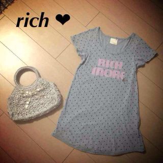 リッチ(rich)のリッチrich★Tシャツ ワンピース(ミニワンピース)