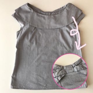 ルビーリベット(Rubyrivet)のルビーリベットほぼ新品＊バックリボンブラウス(シャツ/ブラウス(半袖/袖なし))