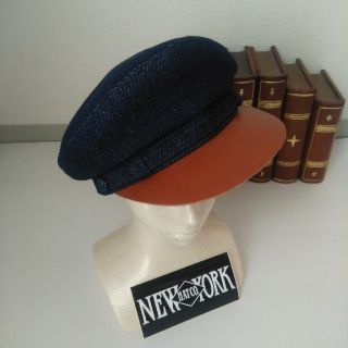 ニューヨークハット(NEW YORK HAT)の春夏　ニューヨーク　ハット　デニム&レザー　フィッシャーマン(ハンチング/ベレー帽)