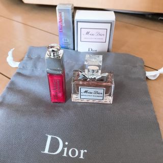 ディオール(Dior)のディオール♡ミニ香水&グロスセット(香水(女性用))