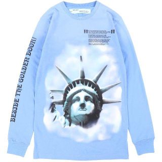 オフホワイト メンズのTシャツ・カットソー(長袖)(ブルー・ネイビー