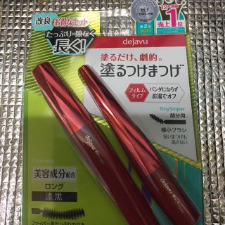 デジャヴュ(dejavu)の新品dejavu塗るつけまつげロング＋部分用2本入り(マスカラ)