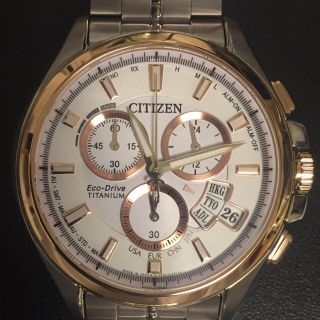 シチズン(CITIZEN)の新品 未使用 シチズン エクシード by0054 57a 電波 チタン ソーラー(腕時計(アナログ))