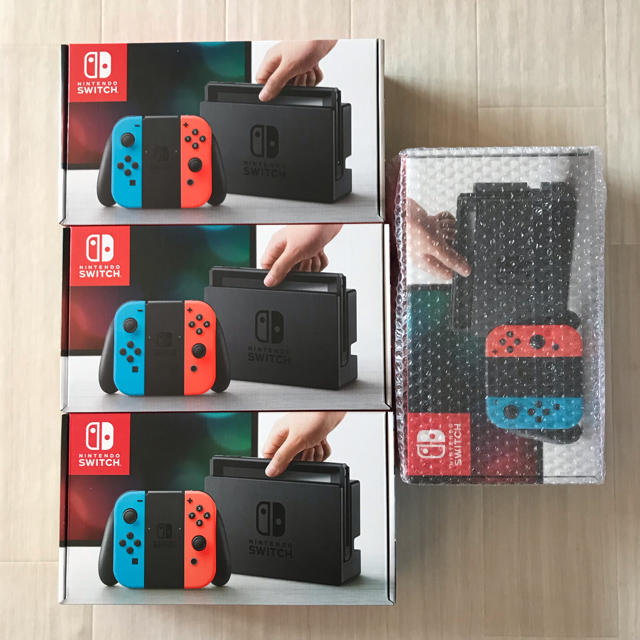 新品未開封 4台 ネオンカラー Switch 本体 任天堂 ニンテンドー