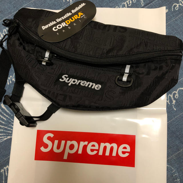 国内正規 シュプリーム 19ss waist bag ウエストバッグ ブラック-