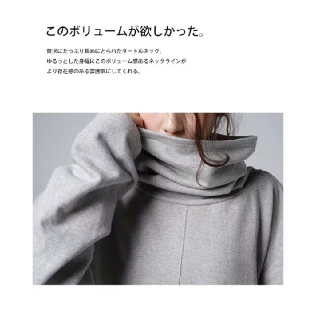 antiqua(アンティカ)のantiqua　ビックシルエット　ハイネック レディースのトップス(トレーナー/スウェット)の商品写真