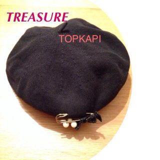 トプカピ(TOPKAPI)のベレー帽♡リボン(ハンチング/ベレー帽)