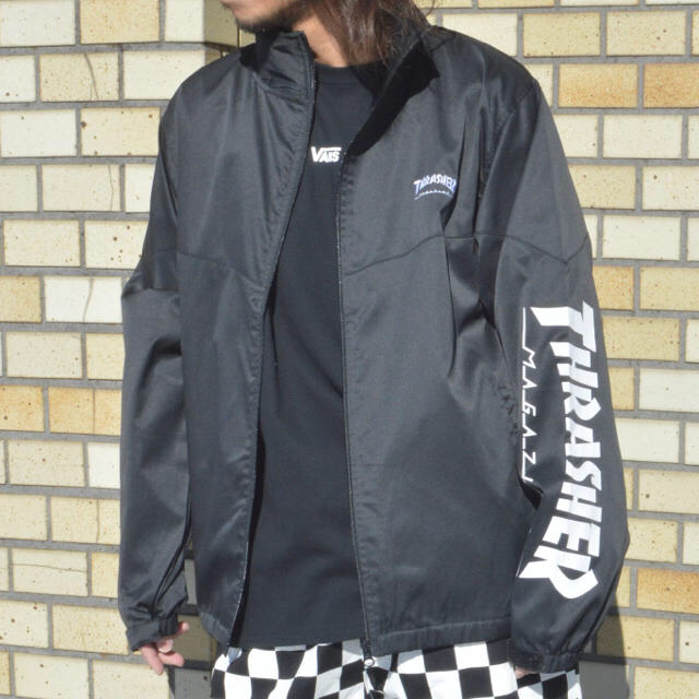 新品定価1.6万 THRASHER スラッシャー トラックジャケット L 黒