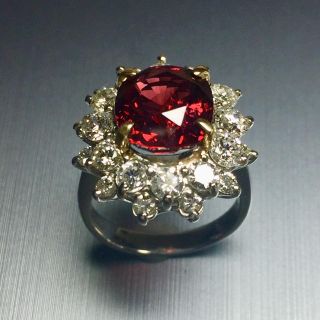 紫 様 専用です！大粒レッドスピネル4.673ct☆ プラチナリング！(リング(指輪))