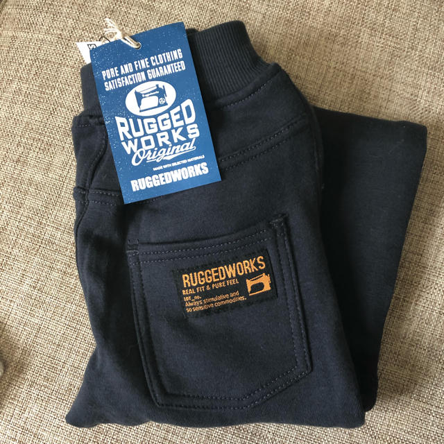 RUGGEDWORKS(ラゲッドワークス)の新品 RUGGEDWORKS 裏起毛パンツ80㎝ キッズ/ベビー/マタニティのベビー服(~85cm)(パンツ)の商品写真