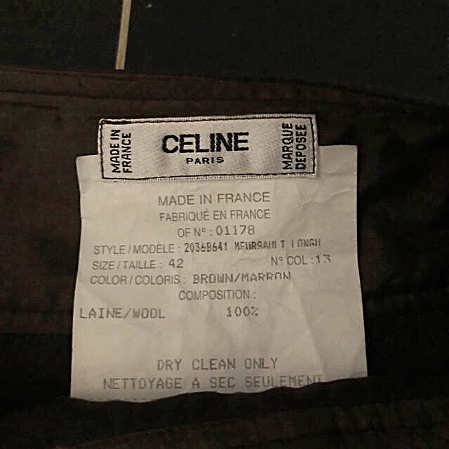 celine(セリーヌ)の【CELINE】ゴールド金具&革留め具ラップスカート レディースのスカート(ひざ丈スカート)の商品写真
