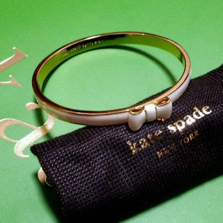 ケイトスペードニューヨーク(kate spade new york)のkatespade♠リボンバングル値下げ(ブレスレット/バングル)