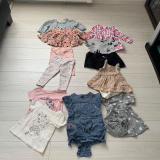 ベビーギャップ(babyGAP)の美品 ベビー ギャップ 80cm 女の子 セット(シャツ/カットソー)