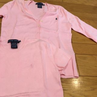 ラルフローレン(Ralph Lauren)のRALPH LAURENパウダーピンクアンサンブル(アンサンブル)