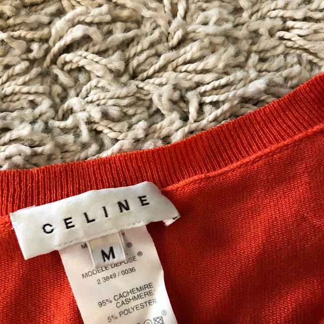 celine(セリーヌ)のCELINE セリーヌ カシミヤニット オレンジ レディースのトップス(ニット/セーター)の商品写真