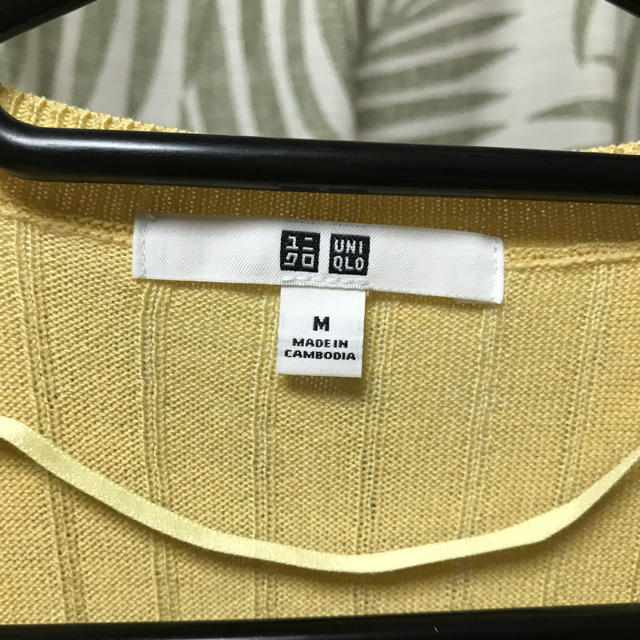 UNIQLO(ユニクロ)のなっち様専用★UNIQLO イエローロングカーディガン レディースのトップス(カーディガン)の商品写真