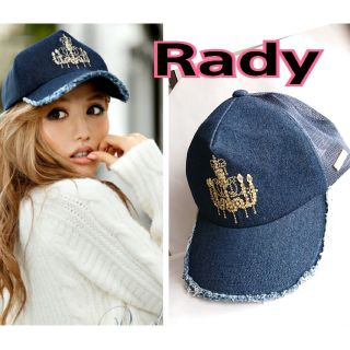 レディー(Rady)のRady シャンパン ビジュー シャンデリア キャップ(キャップ)