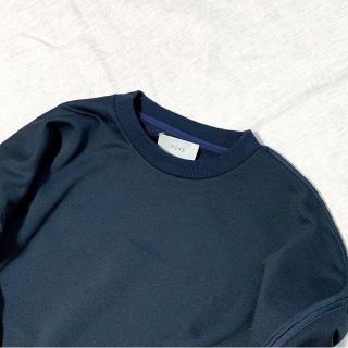 サンシー(SUNSEA)のyoke OVERSIZED PIPPING SWEAT NAVY M(スウェット)