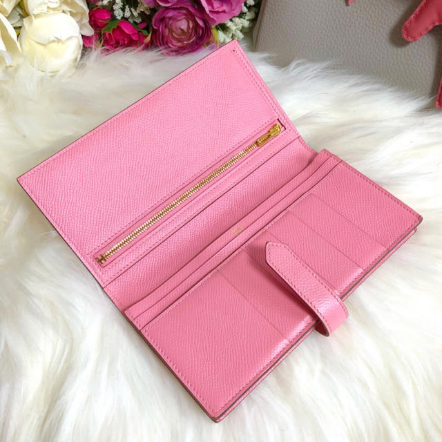 Hermes - ❤️美品❤️Hermes エルメス ベアンスフレ 長財布 ピンク