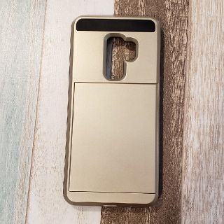 GALAXY S9 プラスケース ゴールド　カード収納できるケース　未使用(Androidケース)