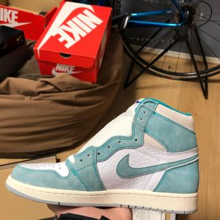 ナイキ(NIKE)のAJ1 ターボグリーン 28.5(スニーカー)