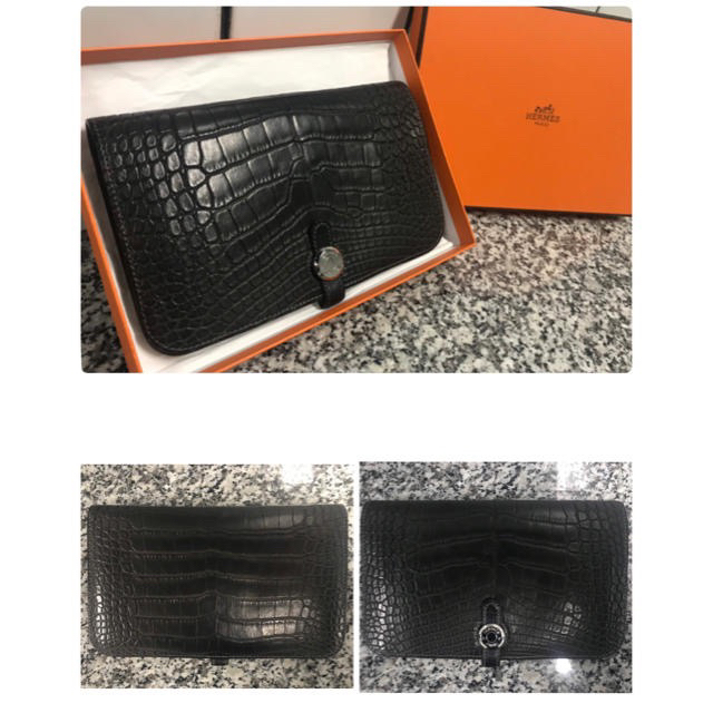 売れ筋がひ贈り物! Hermes - マットブラック クロコダイル 【エルメス