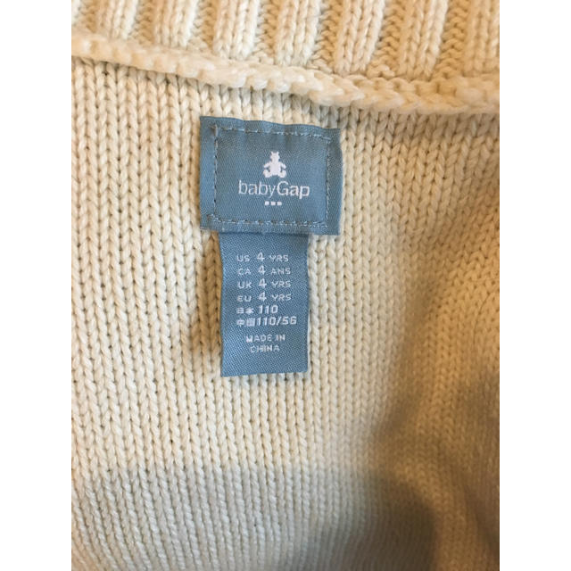 babyGAP(ベビーギャップ)のGAP ワンピース カーディガン 美品 110 キッズ/ベビー/マタニティのキッズ服女の子用(90cm~)(カーディガン)の商品写真