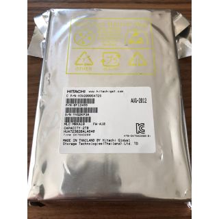 ヒタチ(日立)の日立HGST 3.5インチ内蔵HDD2TB SATA3 6G 7200rpm新品(PCパーツ)