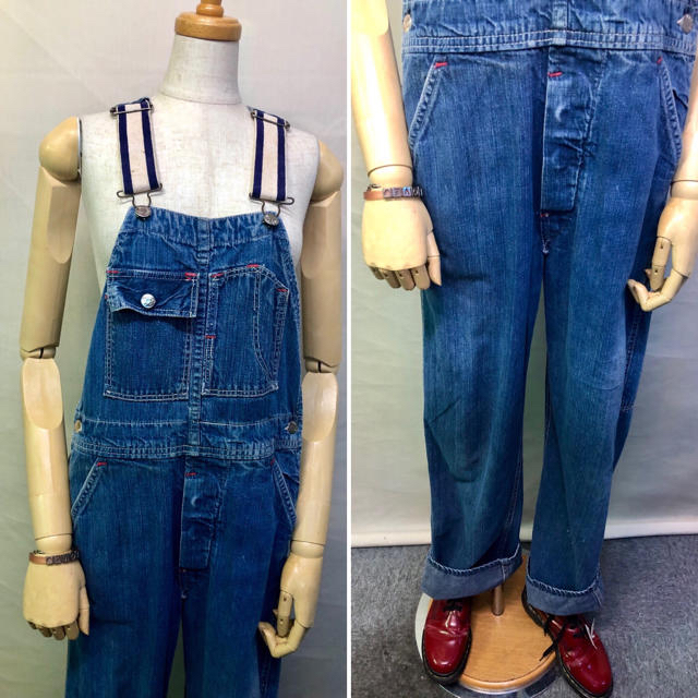 60s MADE WELL Denim Overall Size 32