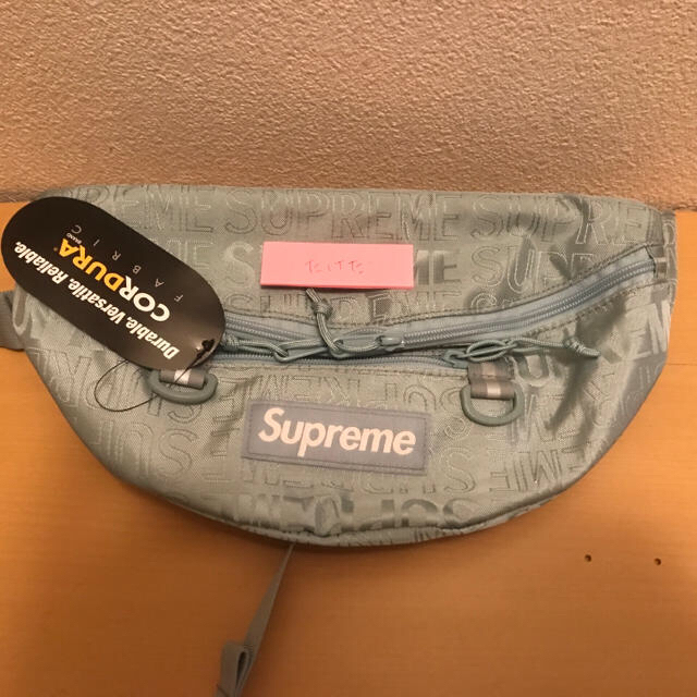 ※送料込 supreme waist bag 19ss 水色