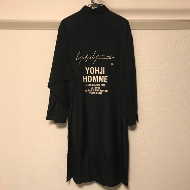 メンズyohji yamamoto ヨージヤマモト スタッフシャツ コート 18ss