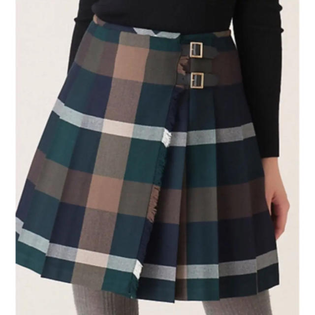 BURBERRY レディース BLUE ブルーレーベルクレストブリッジ LABEL スカート ウールチェックビエラスカート ブルーレーベル