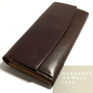 マーガレットハウエル(MARGARET HOWELL)の展示品！マーガレットハウエル かぶせ長財布 リアルレザー日本製 e849(財布)